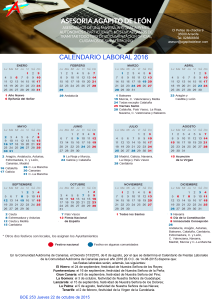 calendario 2016